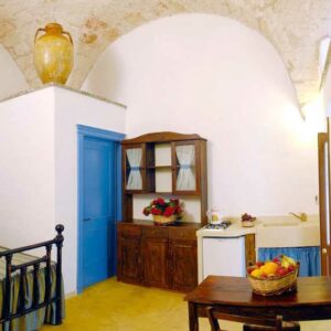 cucina in muratura con angolo cottura piccolo