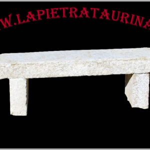 Panchina in pietra per arredo giardino