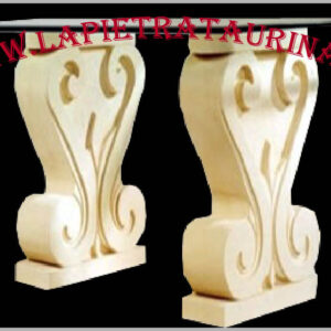 Piedi in pietra leccese per tavoli antichi