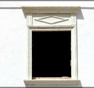 Rivestimento per finestra geometrico