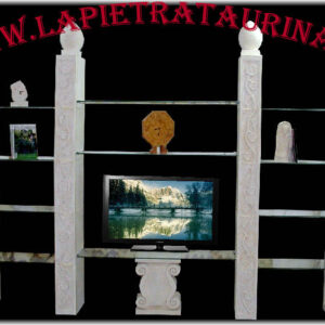 pareti attrezzate e vetrine espositive a colonna