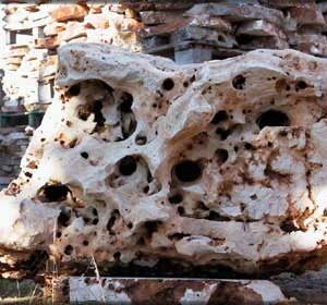 Sassi da giardino bianchi in pietra dura